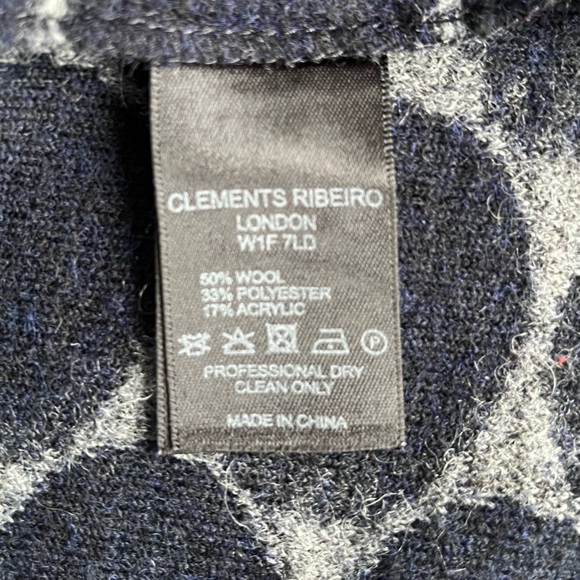 Clements Ribeiro Wool blend snap front jacket size L - Picture 11 of 11